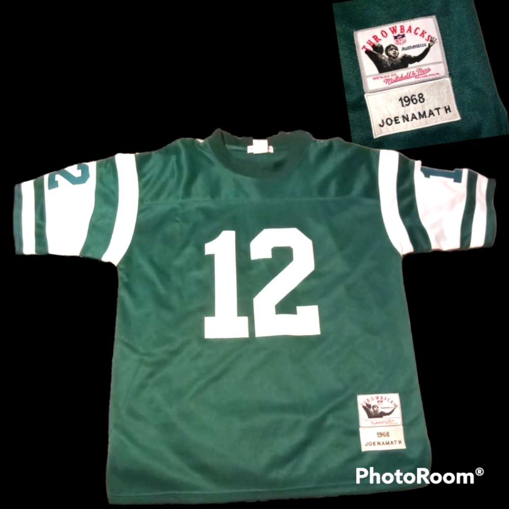 New York Jets Joe Namath Jersey Mitchell & Ness NFL Retro Throwback